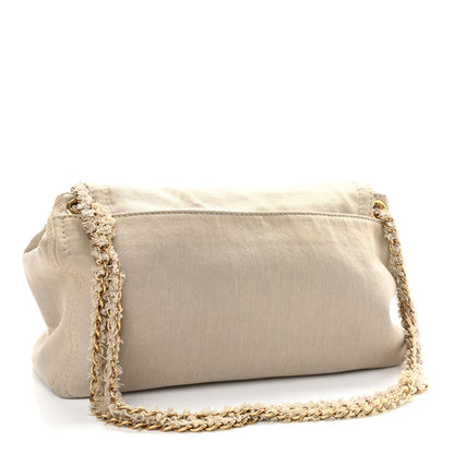 Prada Canapa Cinghiale Chain Flap Naturale Cuoio 3 of 12