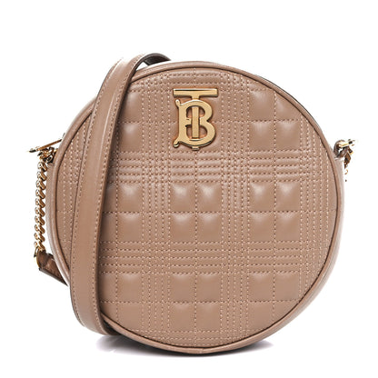 Burberry Lambskin Quilted New Louise Bag Camel 1 of 11