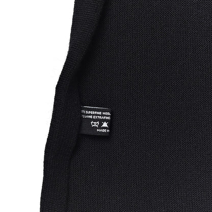 Chanel Wool Silk Cashmere Beaded CC Scarf Black 5 of 6