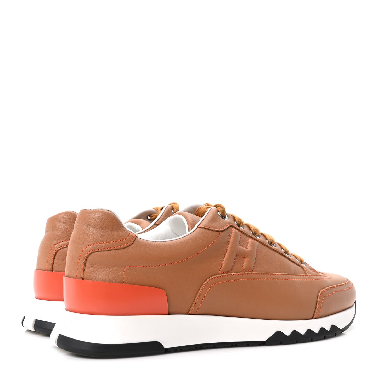 Calfskin Womens Trail Sneakers 39 Naturel