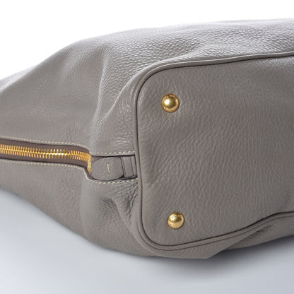 Prada Vitello Daino Side Zip Tote Argilla 8 of 16