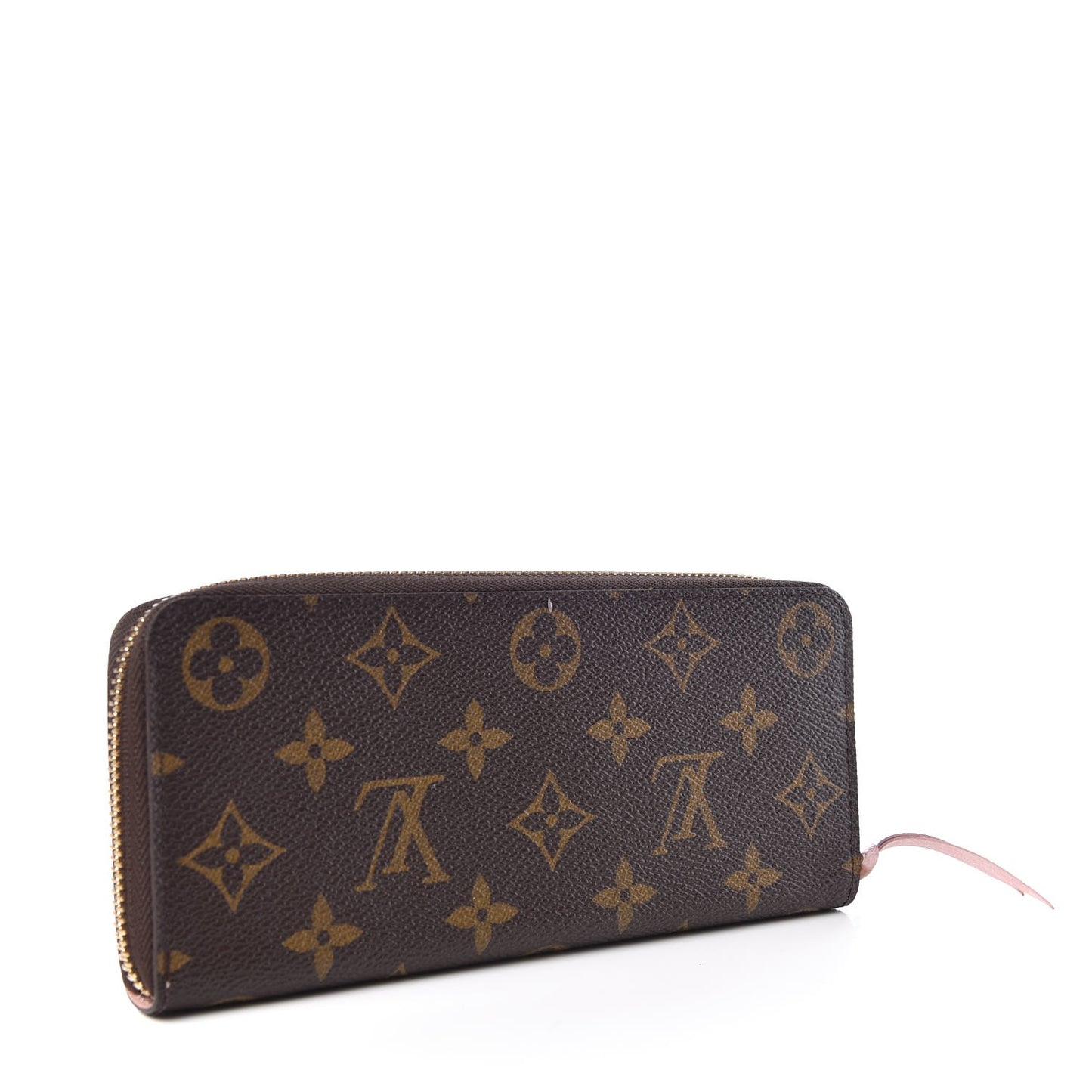 Monogram Clemence Wallet Rose Ballerine