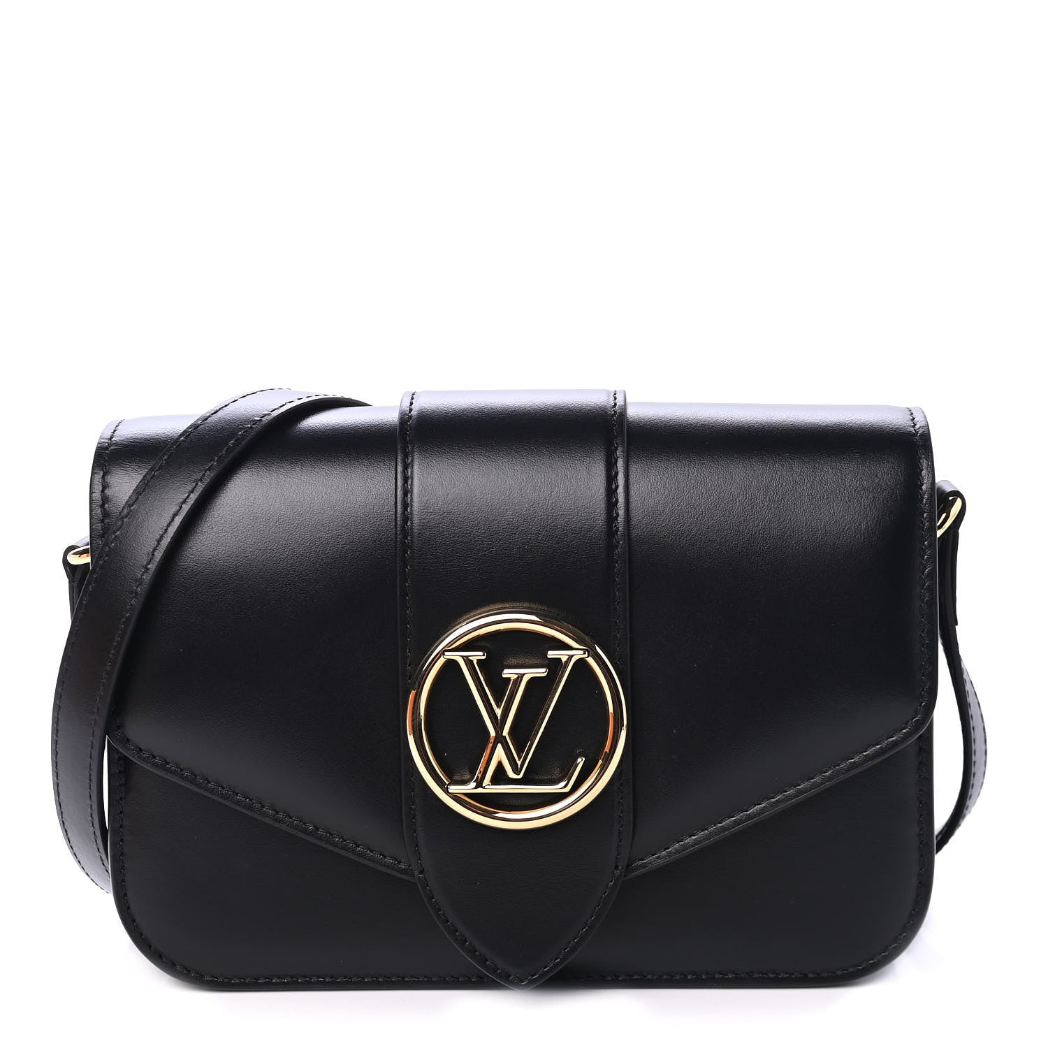Louis Vuitton Smooth Calfskin LV Pont 9 Black 1 of 5