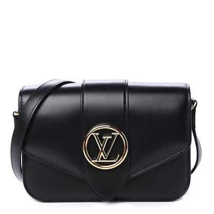 Louis Vuitton Smooth Calfskin LV Pont 9 Black 1 of 5