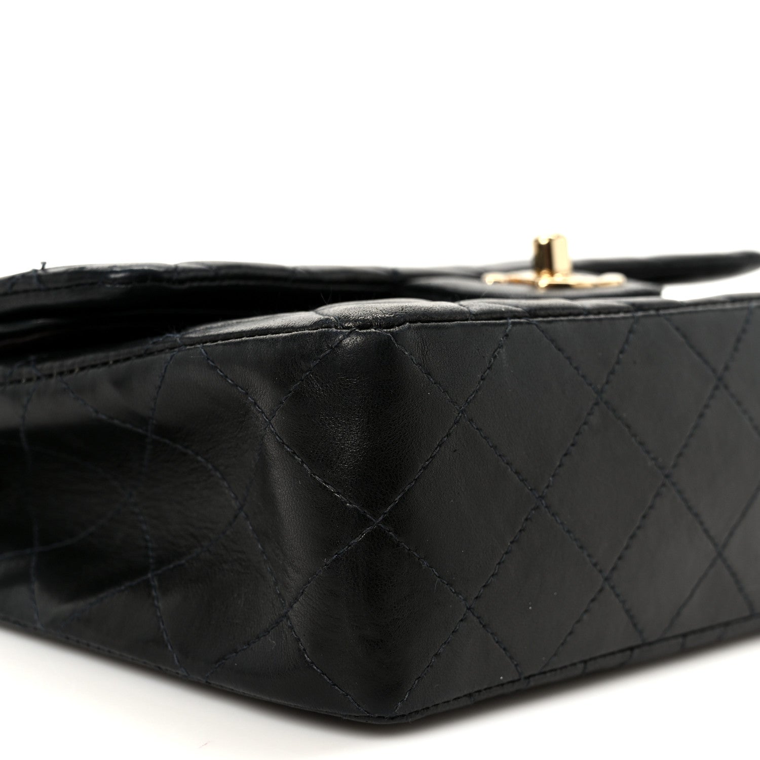 Chanel Lambskin Quilted Small Double Flap Black 10 of 12