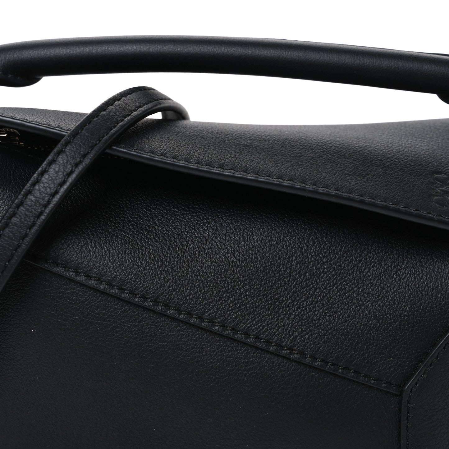 Calfskin Mini Puzzle Bag Black