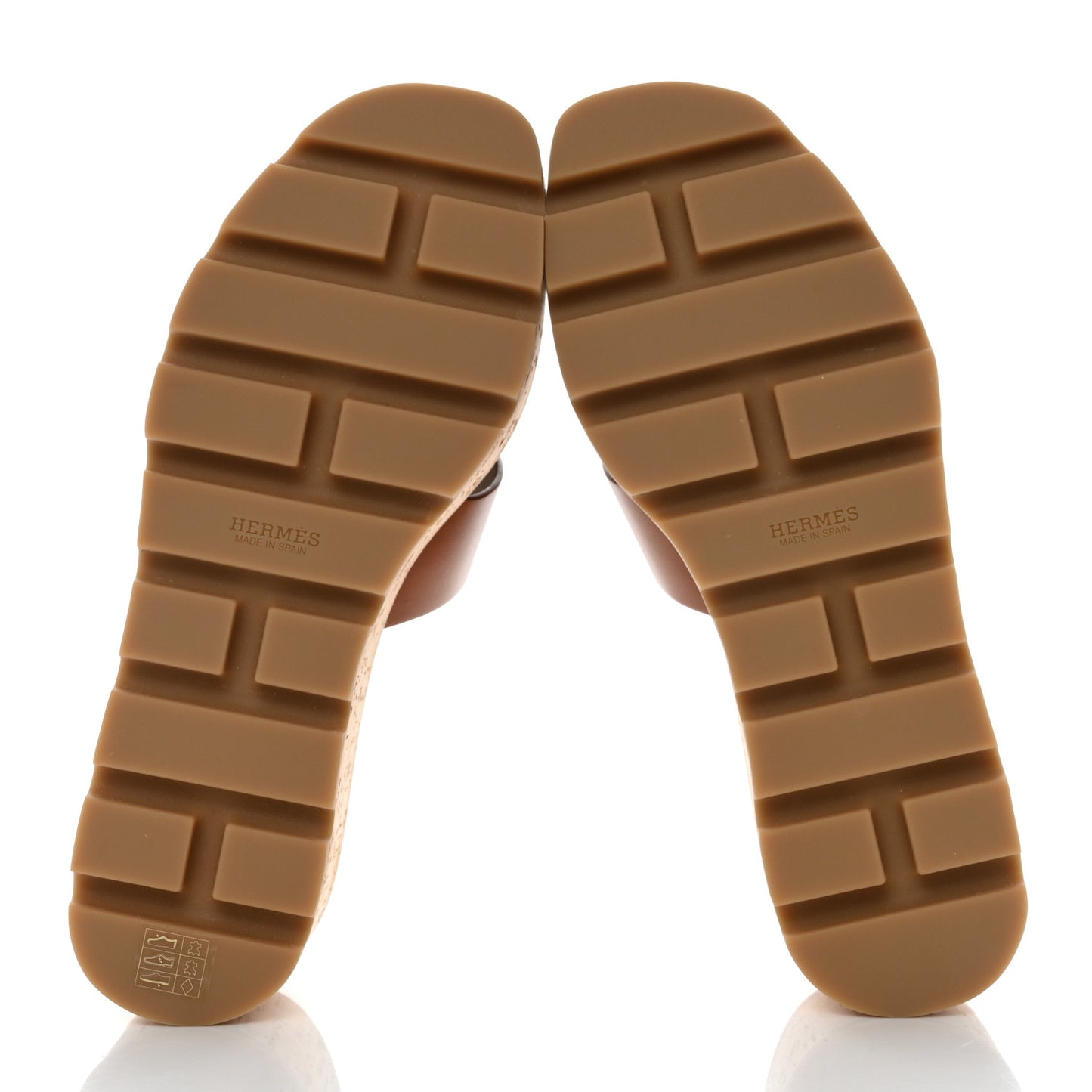 Calfskin Cork Eze 30 Sandals 36 Marron Glaise