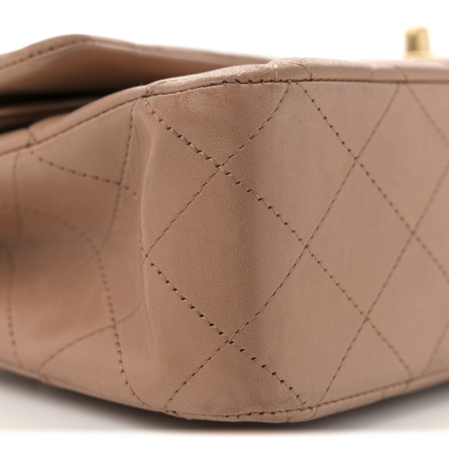 Chanel Lambskin Quilted Medium Double Flap Brown 9 of 14