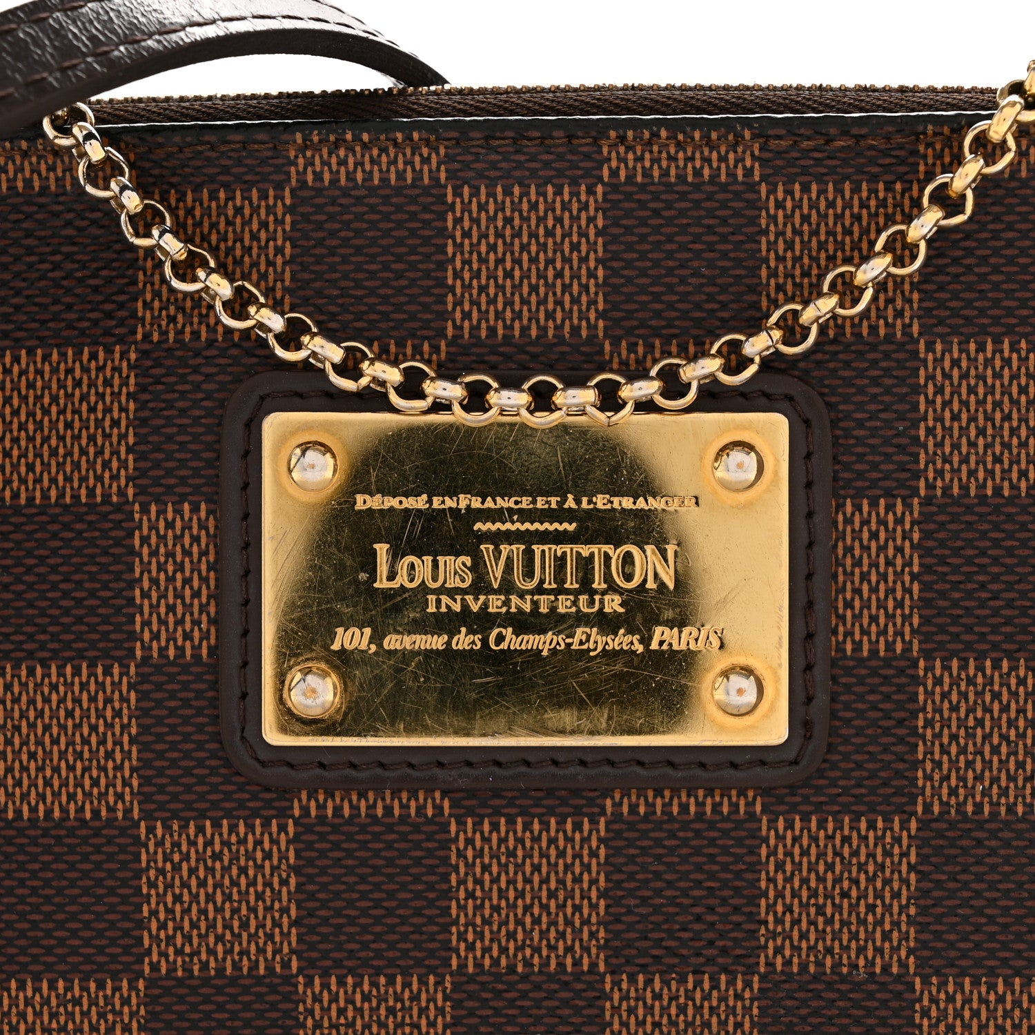 Louis Vuitton Damier Ebene Eva Clutch 11 of 13
