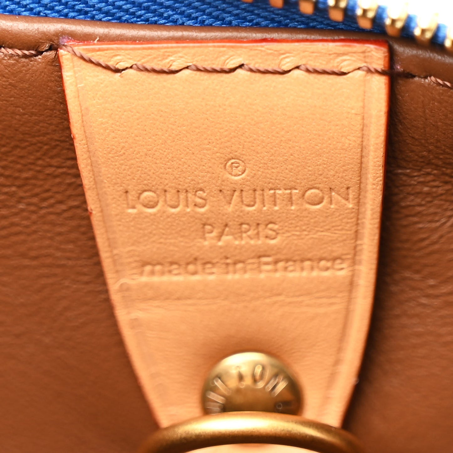 Calfskin Monogram Speedy P9 Bandouliere 25 Blue