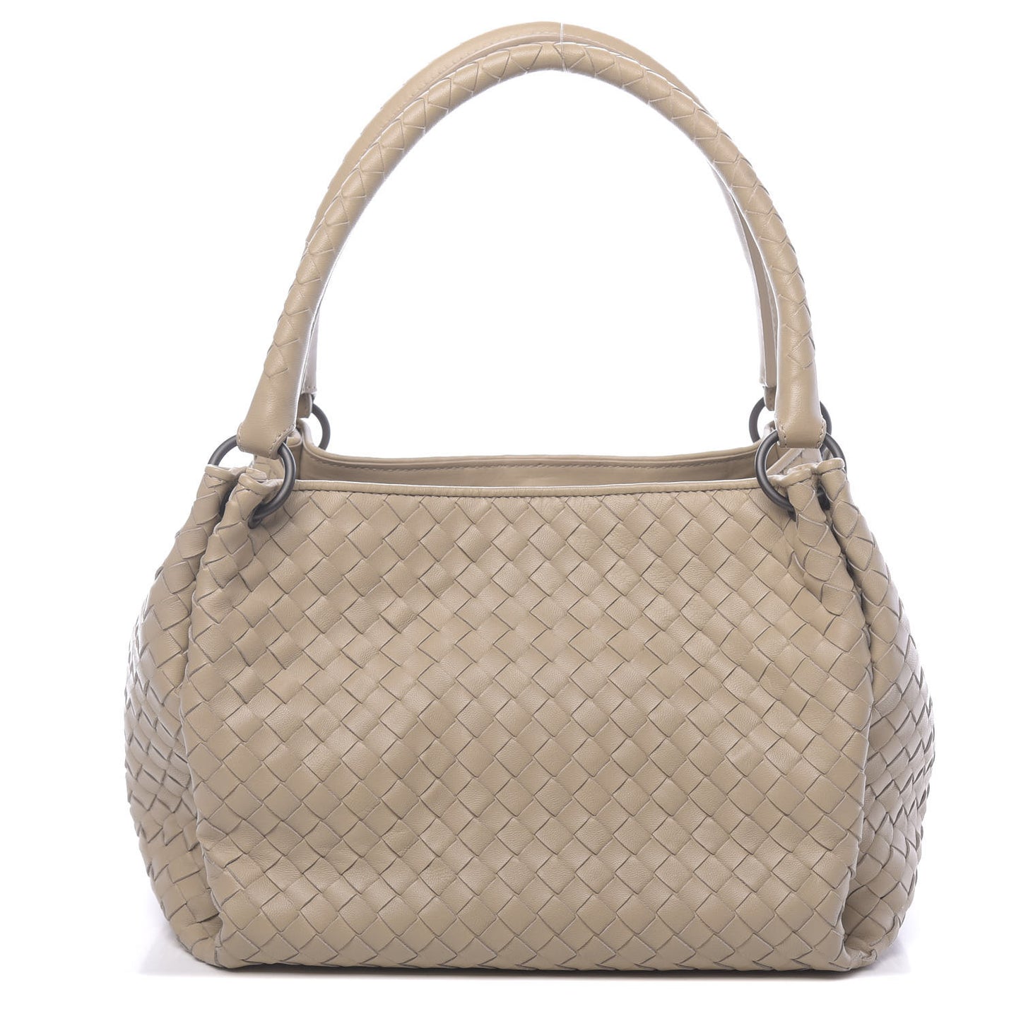 Nappa Intrecciato Medium Parachute Bag Mink
