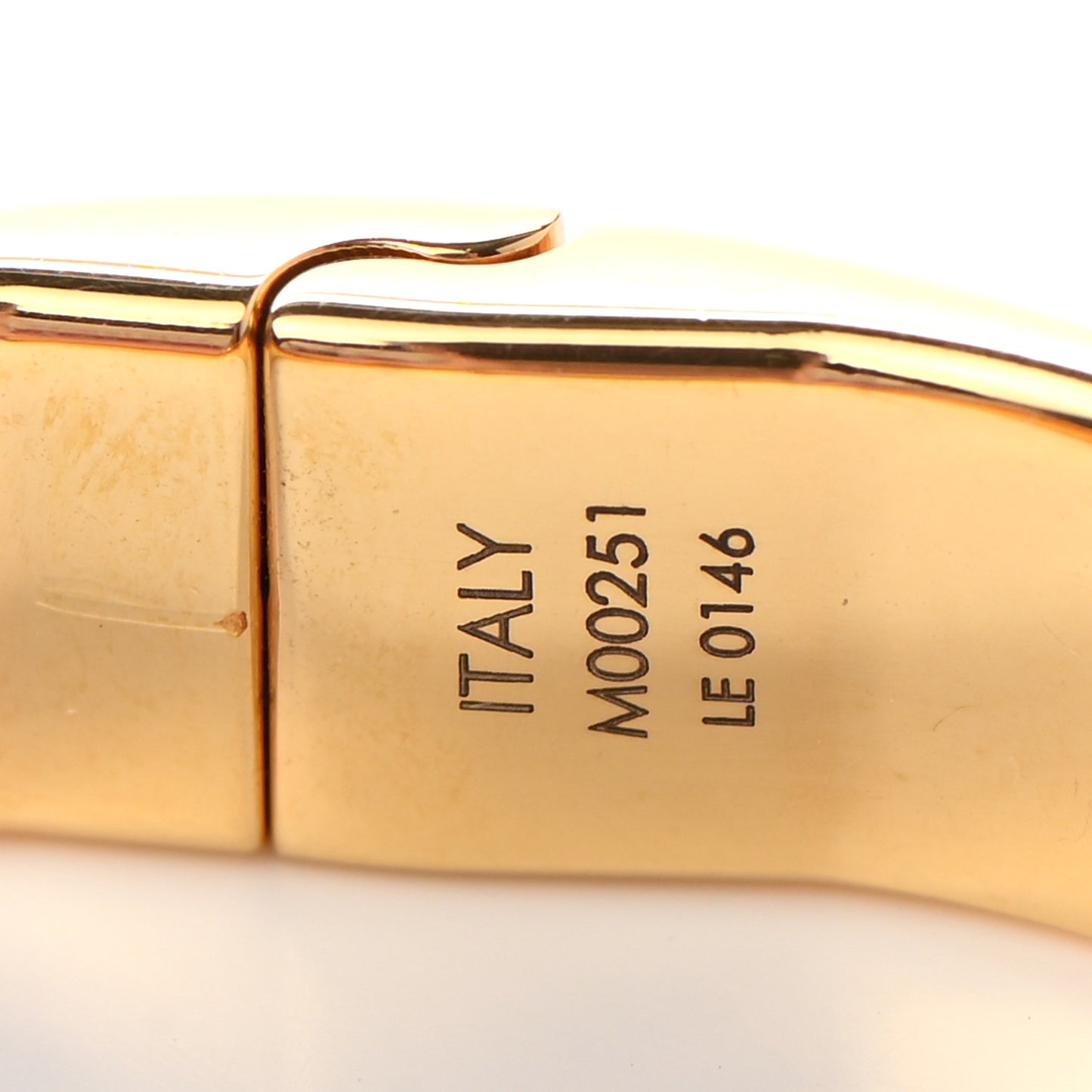 Brass Monogram Nanogram Cuff S Gold