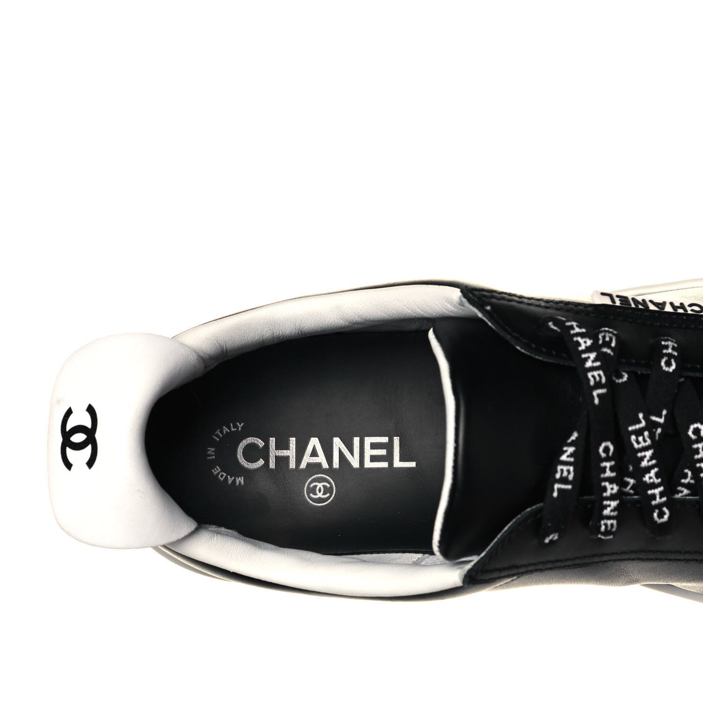 Calfskin Mens Sneakers 44 Black