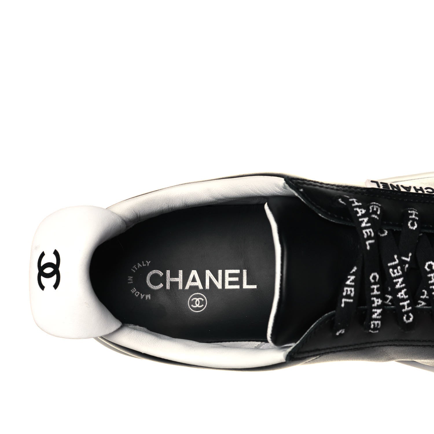 Chanel Calfskin Mens Sneakers 44 Black 8 of 11