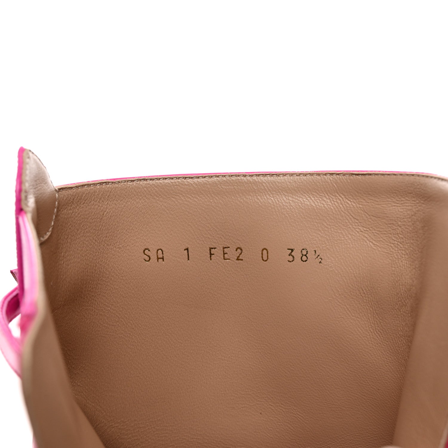 Valentino Garavani Calfskin Tan-Go Platform 55/120mm Ankle Boots 38.5 Pink PP 7 of 8