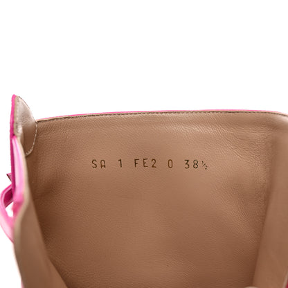 Valentino Garavani Calfskin Tan-Go Platform 55/120mm Ankle Boots 38.5 Pink PP 7 of 8