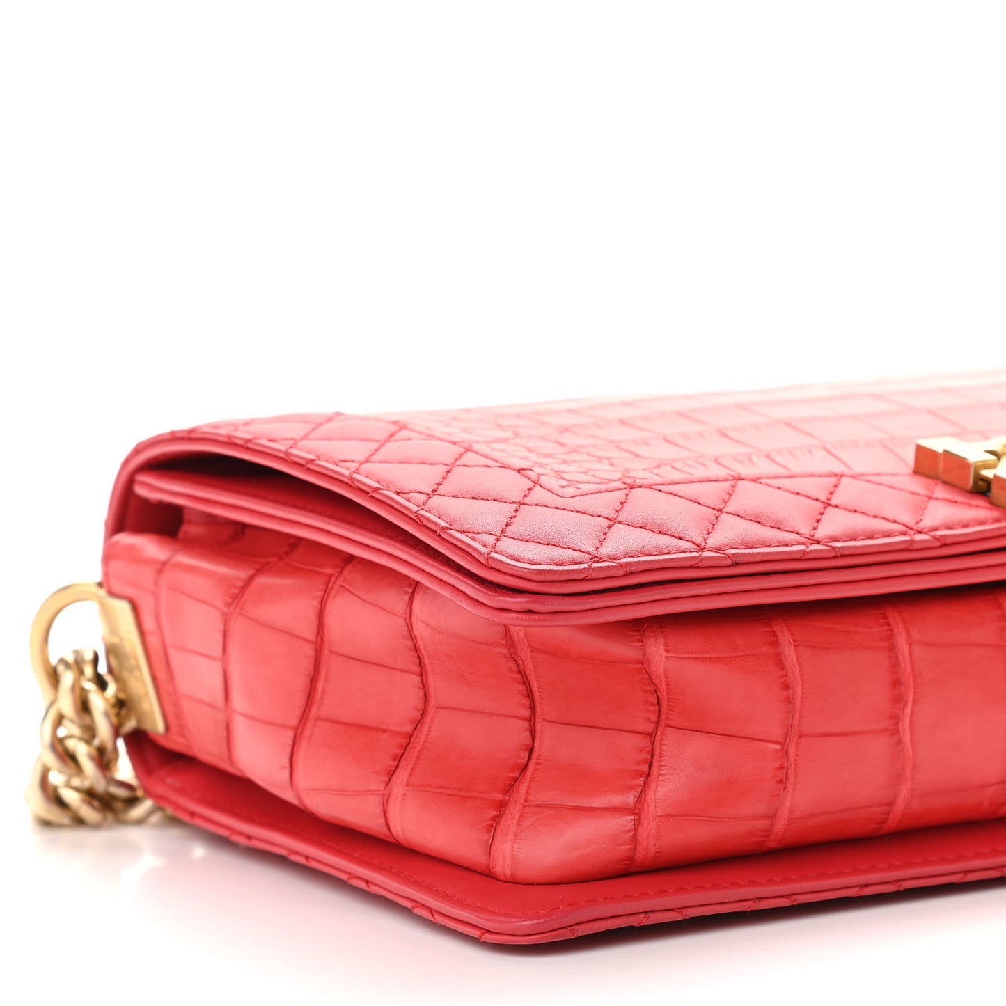 Alligator Medium Boy Flap Red
