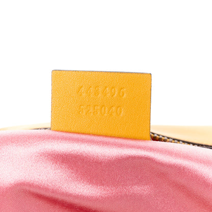 Gucci Jacquard Matelasse Floral Medium GG Marmont Shoulder Bag Yellow 8 of 12
