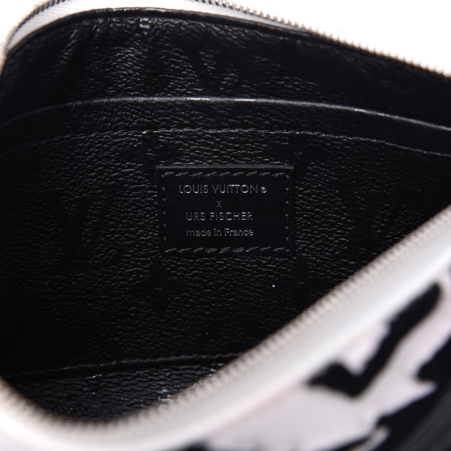 Louis Vuitton X UF Tufted Monogram Pochette Accessories White Black 10 of 12