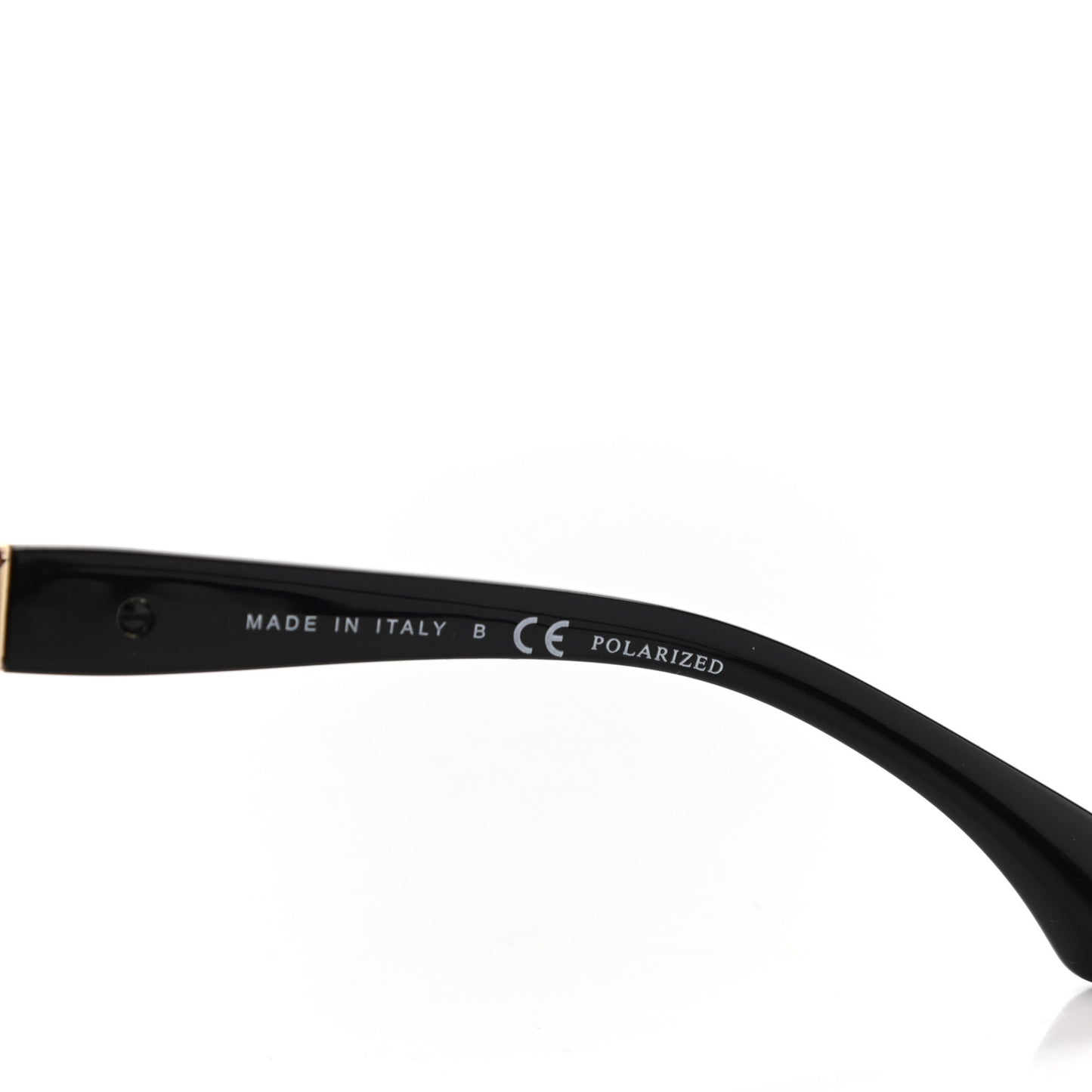 Lambskin Chain Polarized Sunglasses 5361-Q Black