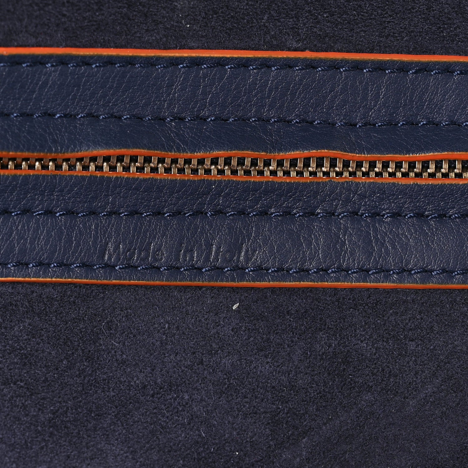 Celine Supple Calfskin Large Phantom Luggage Navy Blue Orange 5 of 10