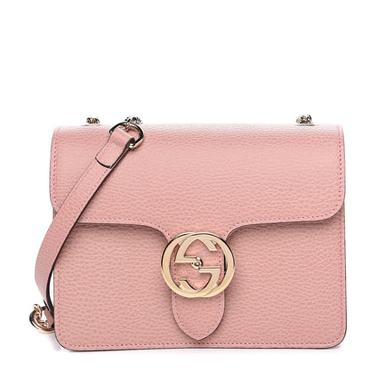 Gucci Dollar Calfskin Small Interlocking G Shoulder Bag Soft Pink 1 of 8