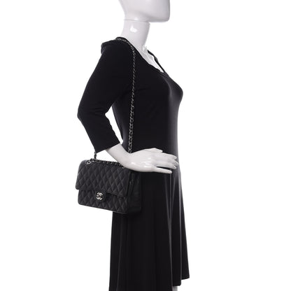Chanel Caviar Quilted Medium Double Flap Black 2 of 13