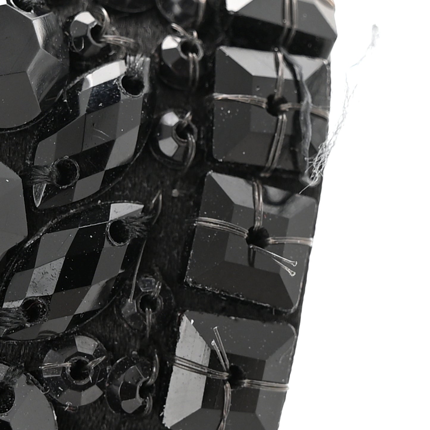 Crystal Nappa Monochrome Vlogo Small Loco Shoulder Bag Black