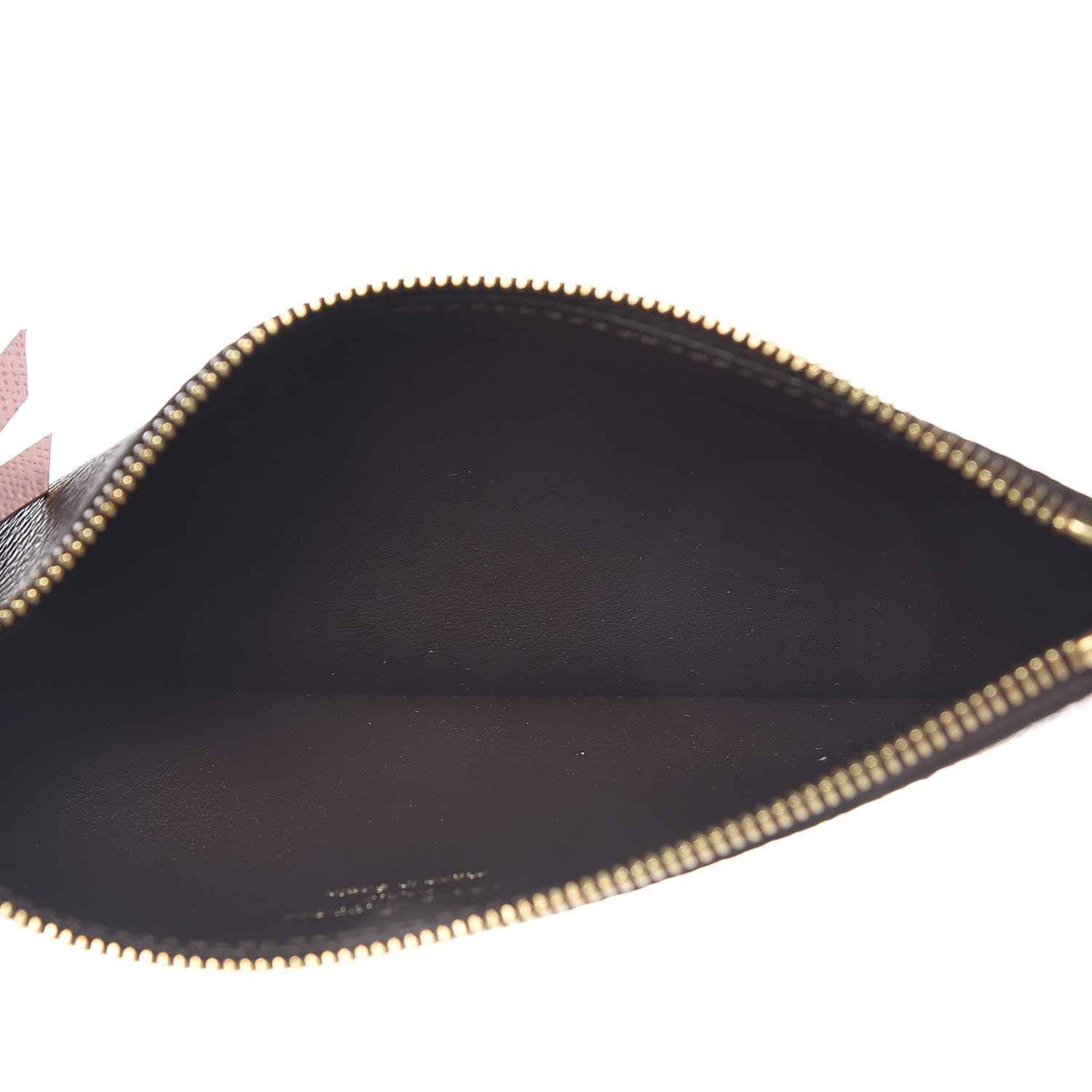 Louis Vuitton Monogram Felicie Chain Wallet Zippered Insert Rose Ballerine 5 of 7