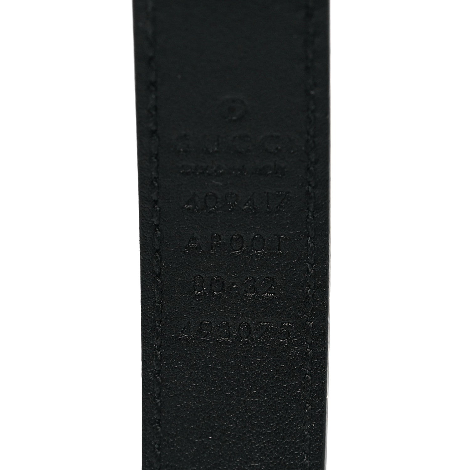 Gucci Calfskin Double G 20mm Belt 80 32 Black 4 of 4