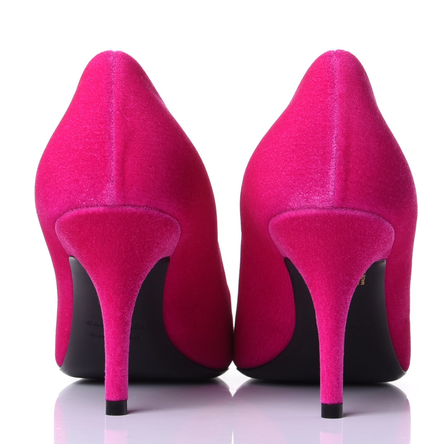 Balenciaga Velvet De Soie Pumps 39 Rose Fuchsia 6 of 11