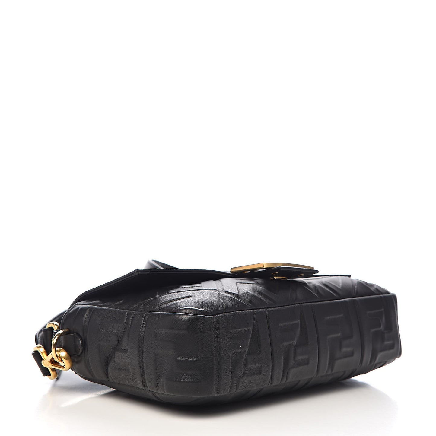 Nappa FF 1974 Embossed Baguette Black