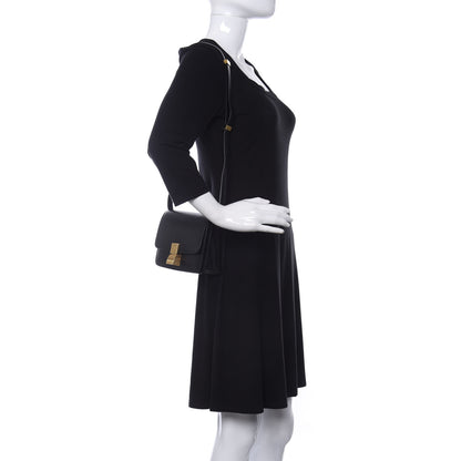 Celine Box Calfskin Small Classic Box Flap Bag Black 2 of 14