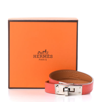 Hermes Epsom Kelly Double Tour Bracelet S Rose Jaipur 6 of 6