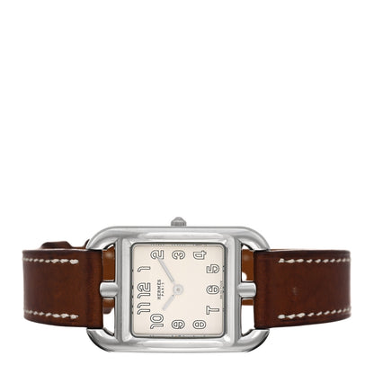 Hermes Stainless Steel Barenia 23mm Cape Cod Quartz Watch Fauve 2 of 5