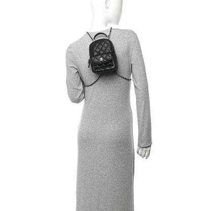 Chanel Caviar Quilted CC Mini Classic Backpack Black 2 of 11