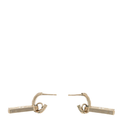 Chanel CC Tag Drop Earrings Gold 3 of 4