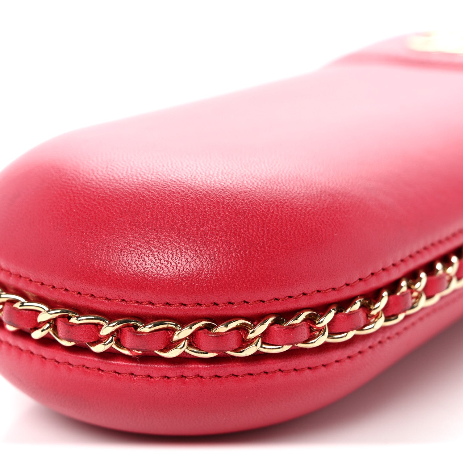 Chanel Lambskin Chain Around Phone Holder Red 10 of 10