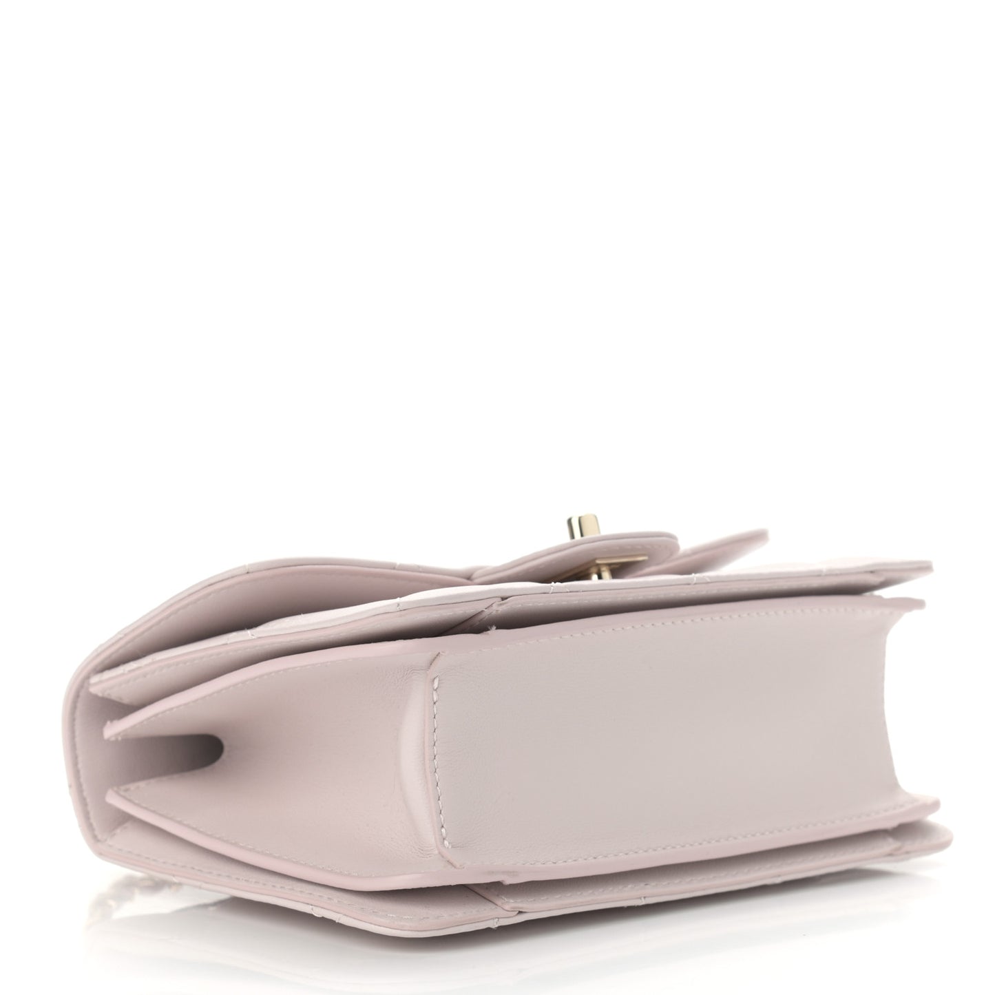 Calfskin Quilted Coco Lady Flap Light Purple