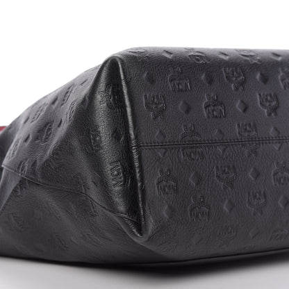 MCM Grained Calfskin Large Klara Hobo Black 7 of 9