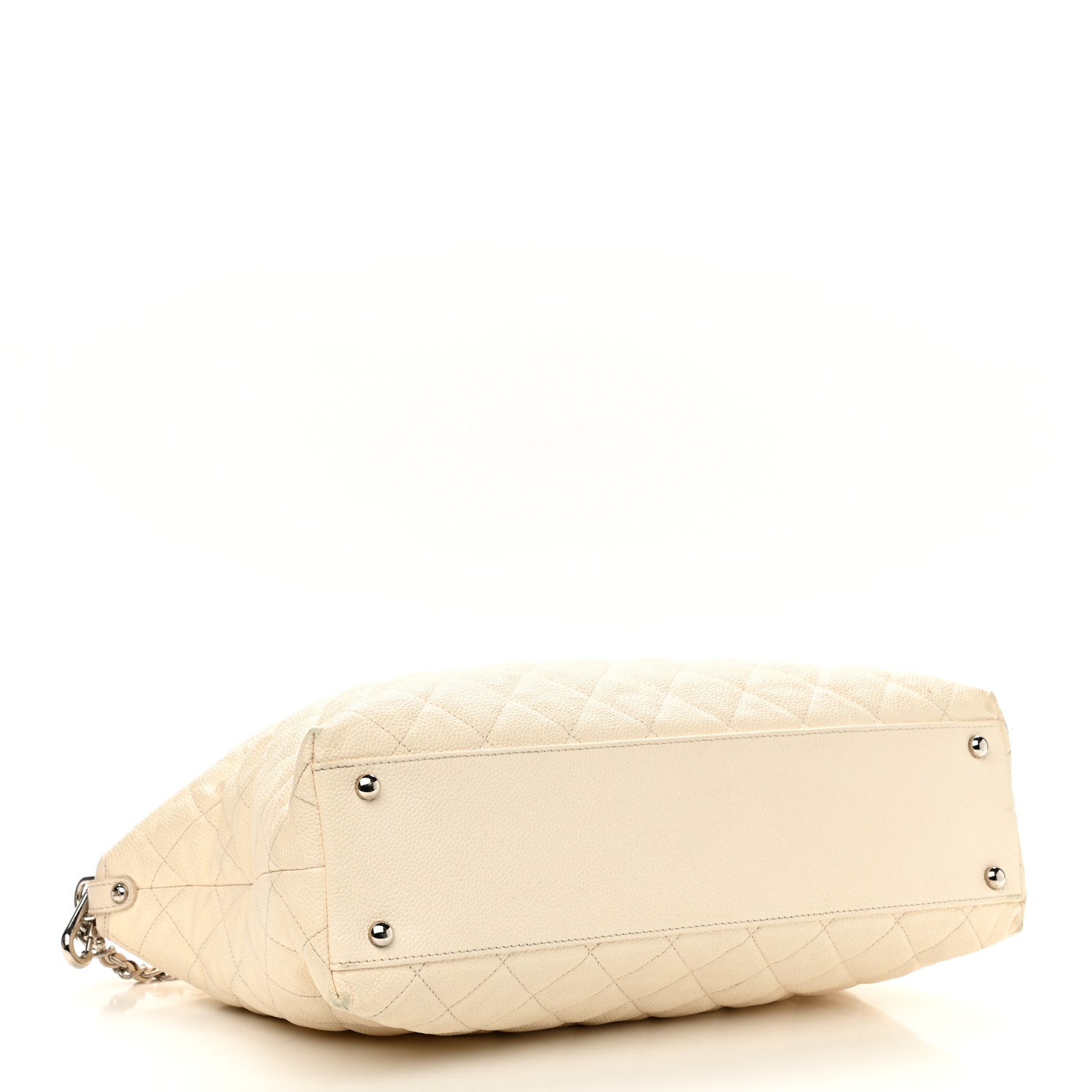 Chanel Caviar Quilted French Riviera Hobo Dark White 4 of 15