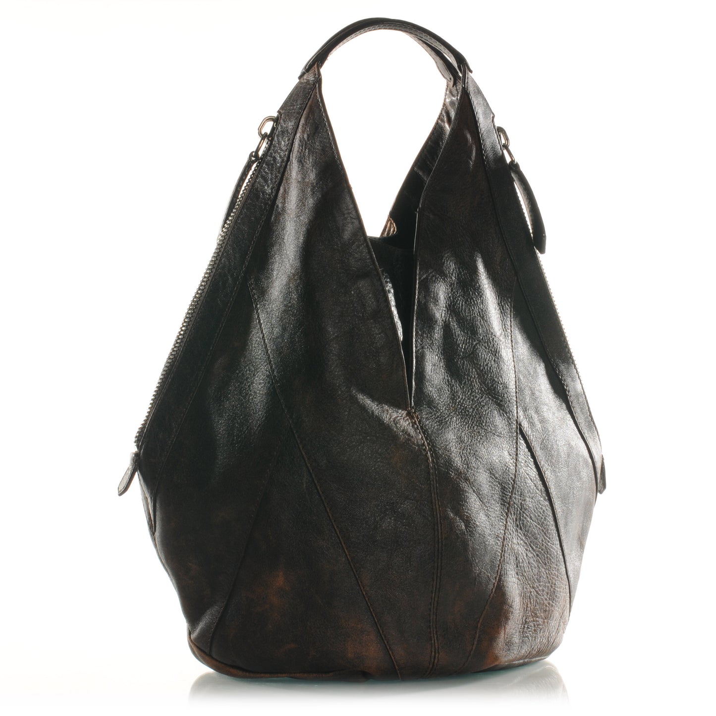 Lambskin Tinhan Old Pepe Hobo Brown
