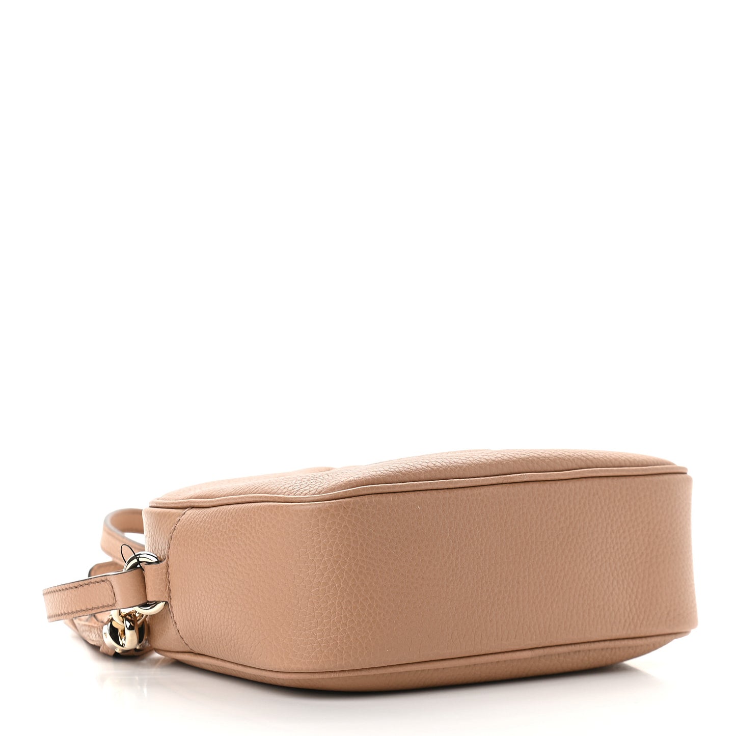 Pebbled Calfskin Small Soho Disco Bag Camelia