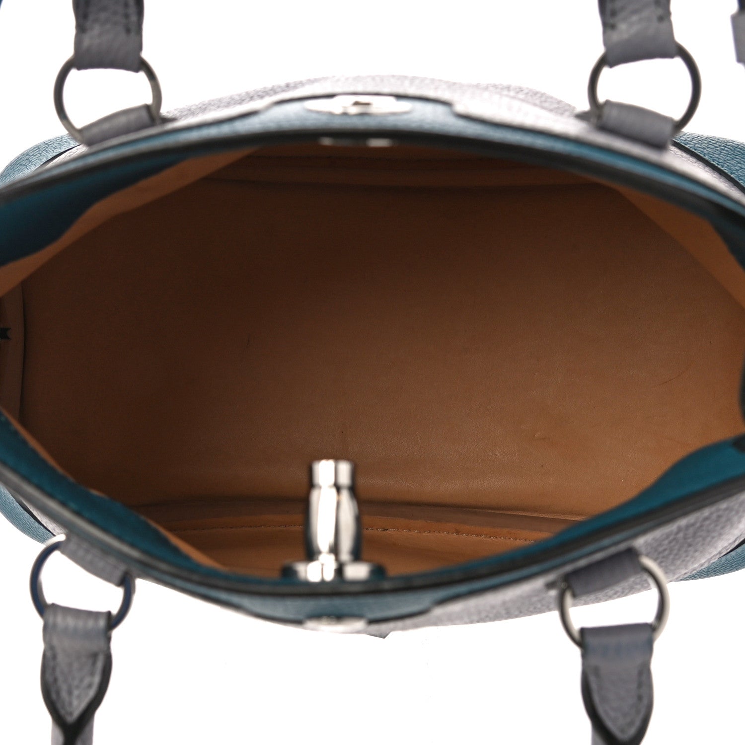 Moynat Taurillon Josephine PM Polar Prussian Blue 5 of 11
