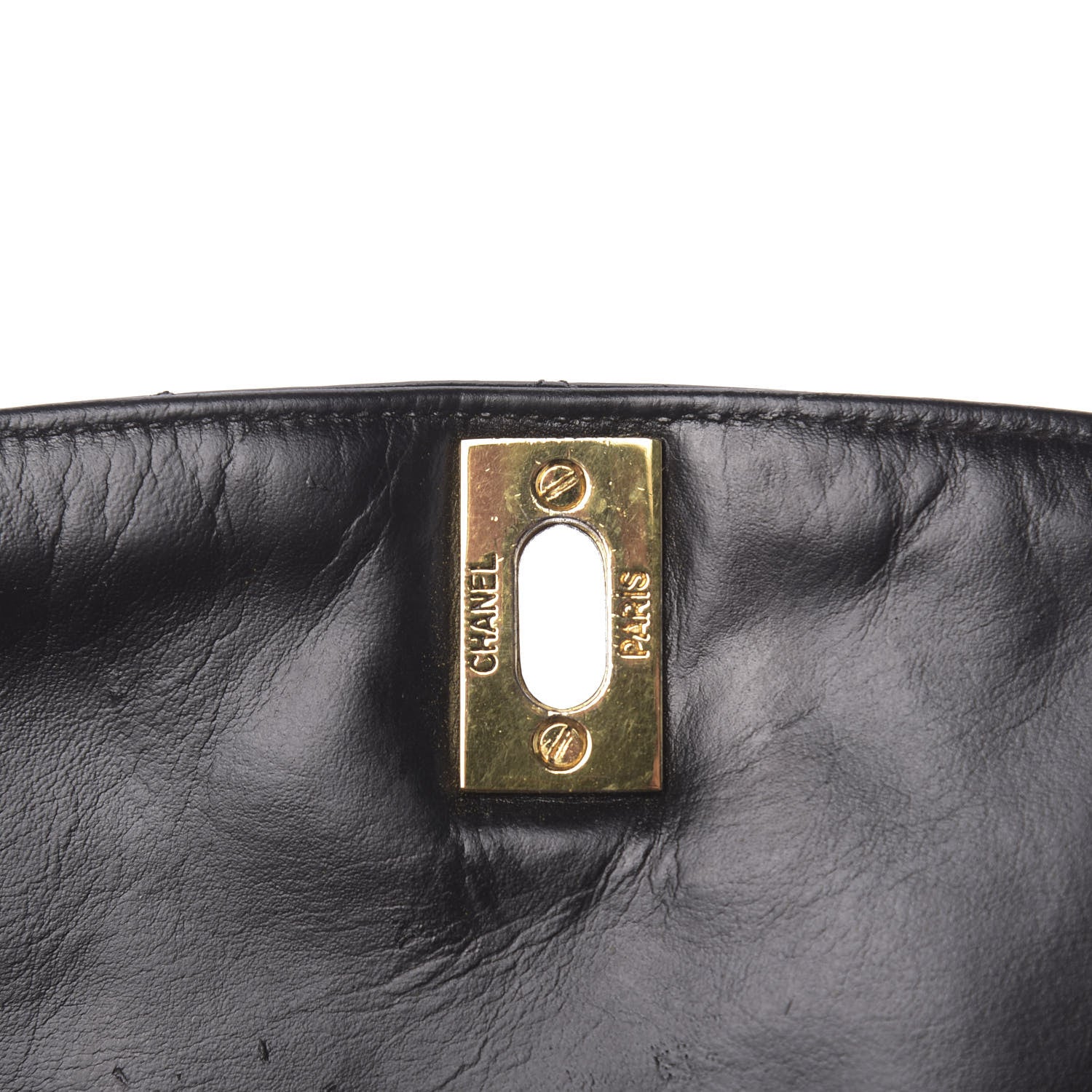 Chanel Lambskin Quilted Drawstring Backpack Black 5 of 13