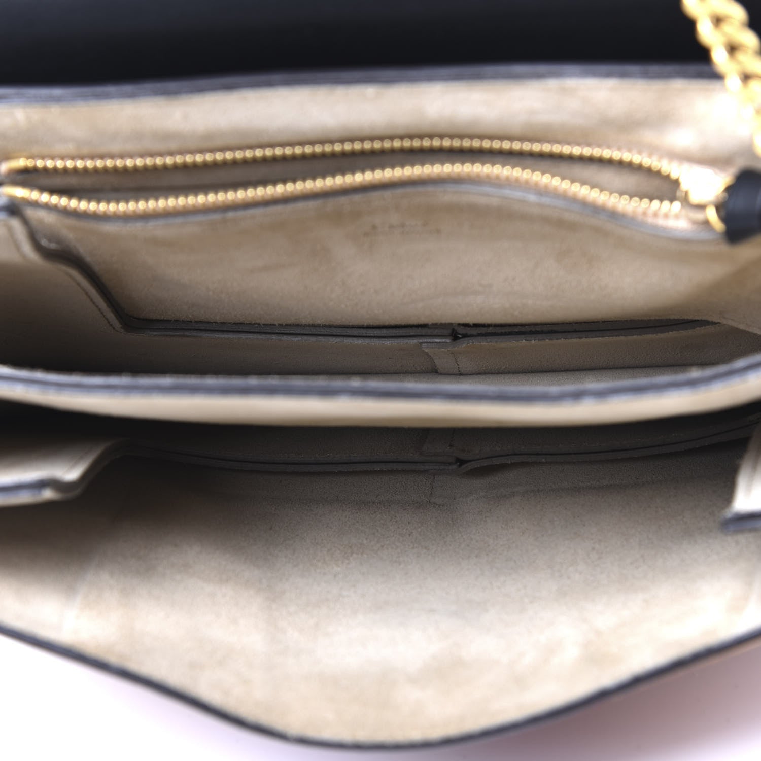 Chloe Suede Calfskin Studded Medium Faye Shoulder Bag Black Multicolor 4 of 8
