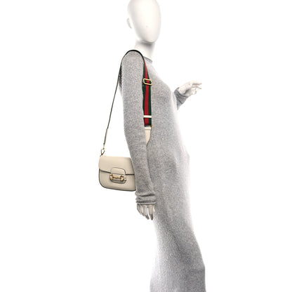 Gucci Azalea Calfskin Web Mini Horsebit 1955 Shoulder Bag Mystic White 2 of 10