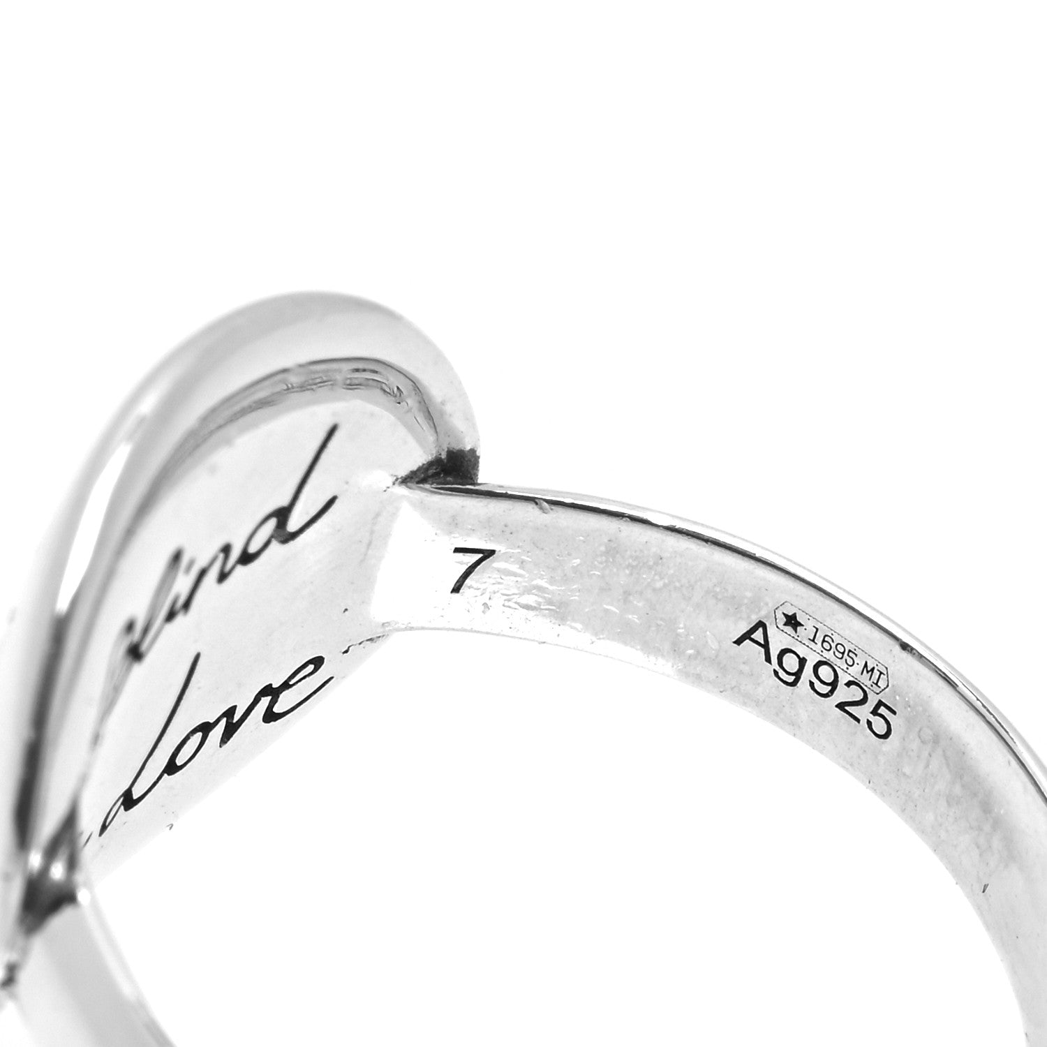 Gucci Sterling Silver Blind for Love Mystic Cat Ring 47 4 5 of 6