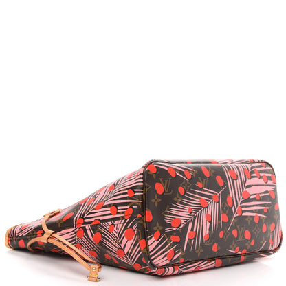Louis Vuitton Monogram Jungle Dots Neo Neverfull MM Sugar Pink Poppy 4 of 14