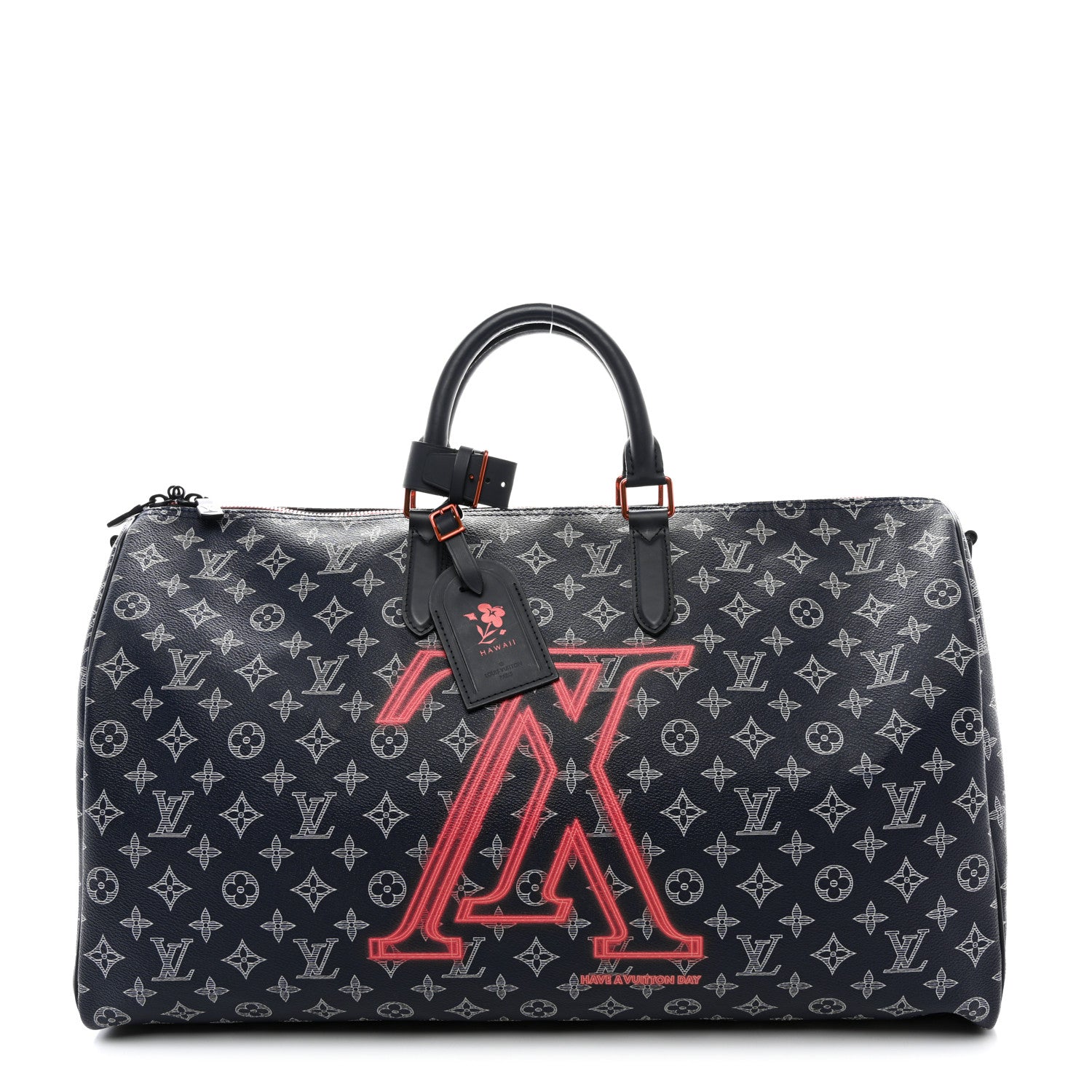 Louis Vuitton Monogram Upside Down Keepall Bandouliere 50 Ink 1 of 9